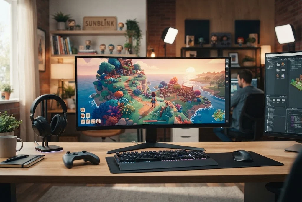 Sunblink Entertainment LLC video game studio and digital entertainment workspace